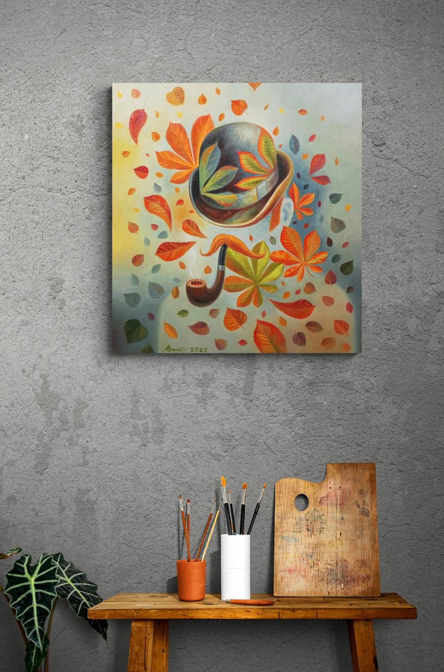 Oil painting Invisible Among the Foliage Sergey Voichenko