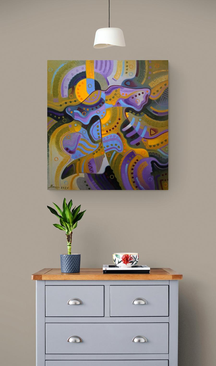 Oil painting Tropical Camouflage Sergey Voichenko
