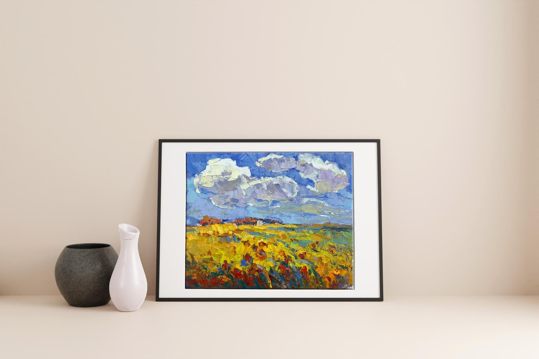 Oil painting field 