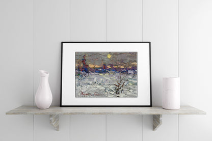 Oil painting Winter