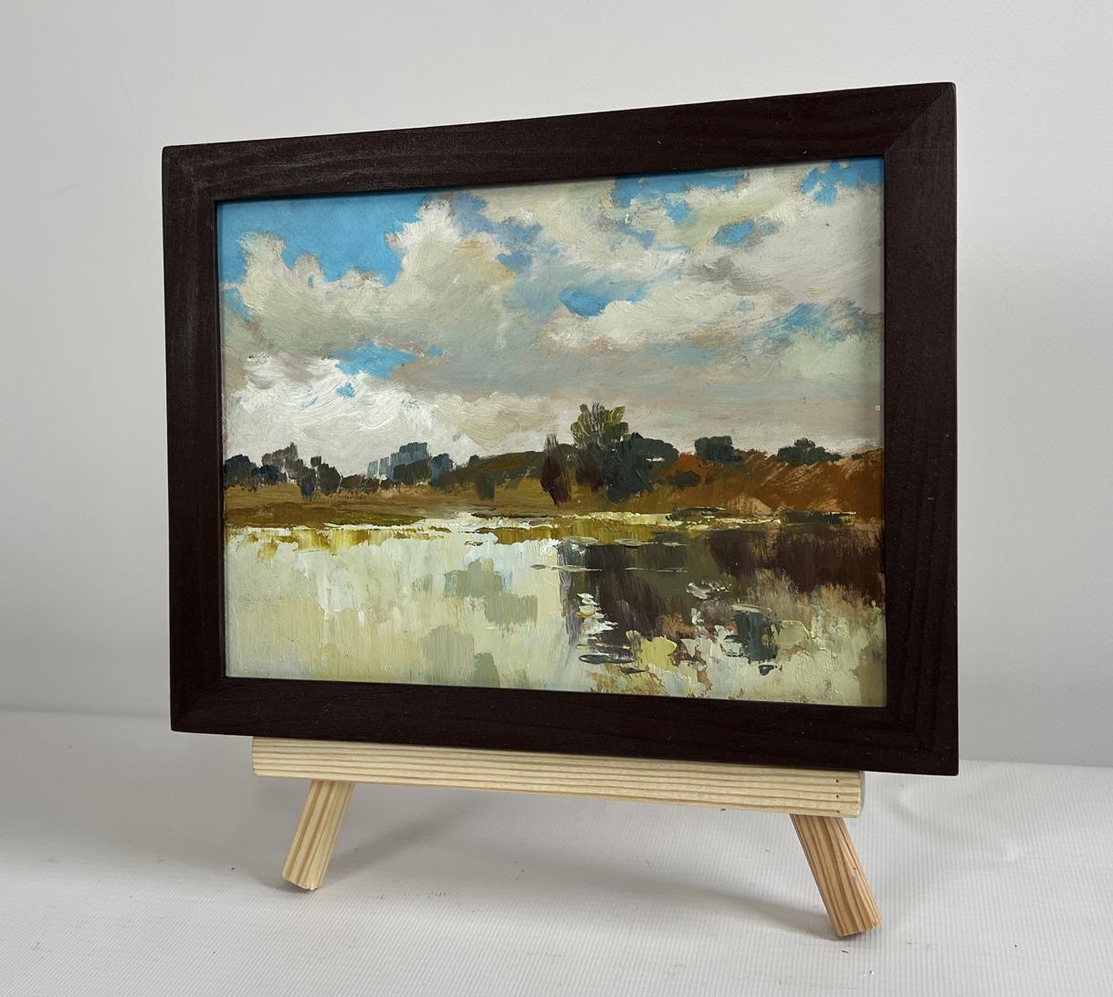 Oil painting The flow of time and nature by Yuriy Suprunchuk, serene landscape