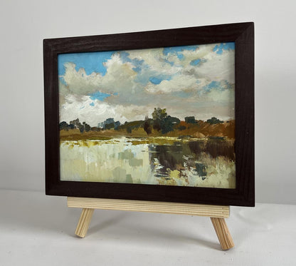 Oil painting The flow of time and nature by Yuriy Suprunchuk, serene landscape
