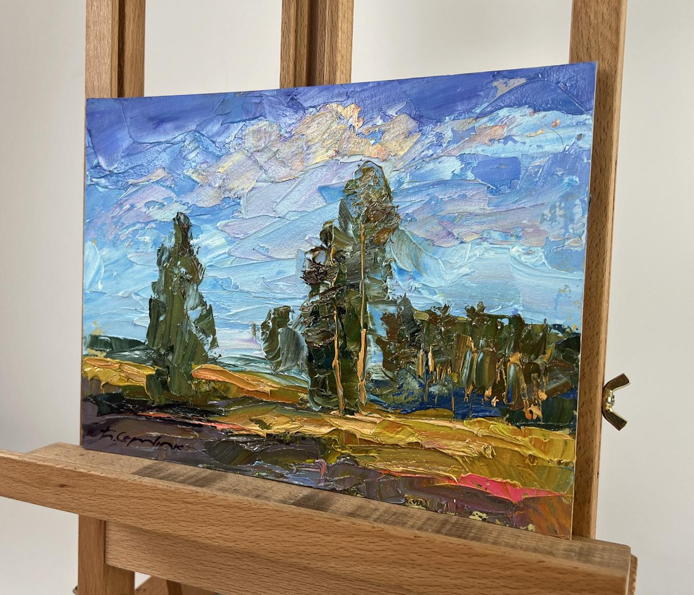 Vibrant impressionist oil painting A day filled with sunshine by Boris Serdyuk