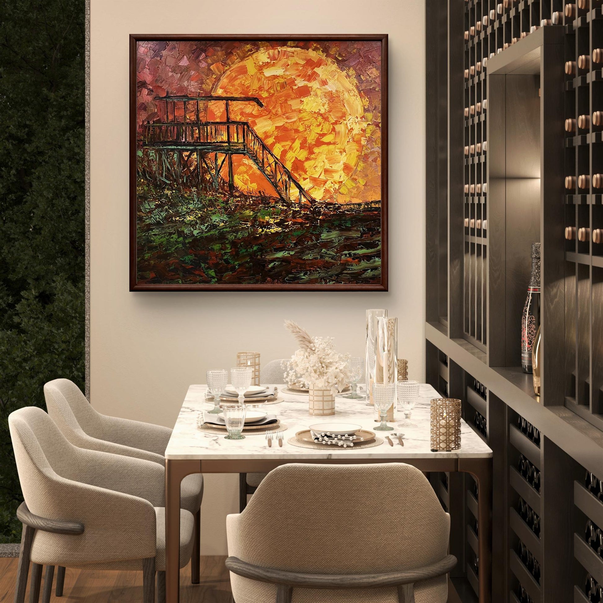 Oil painting sunset Serhiy Kovalev