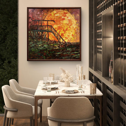 Oil painting sunset Serhiy Kovalev
