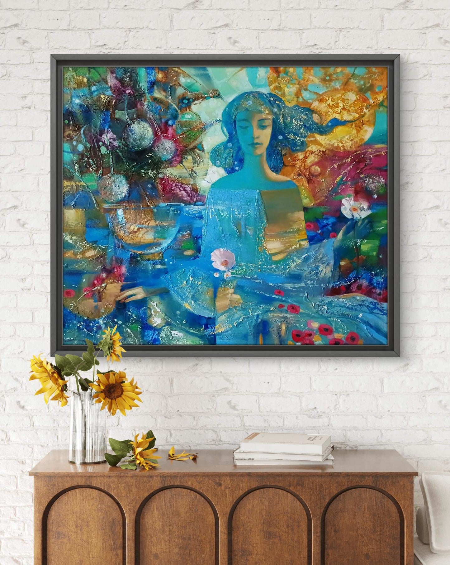 Abstract oil painting Aqua Vita Anatoly Tarabanov