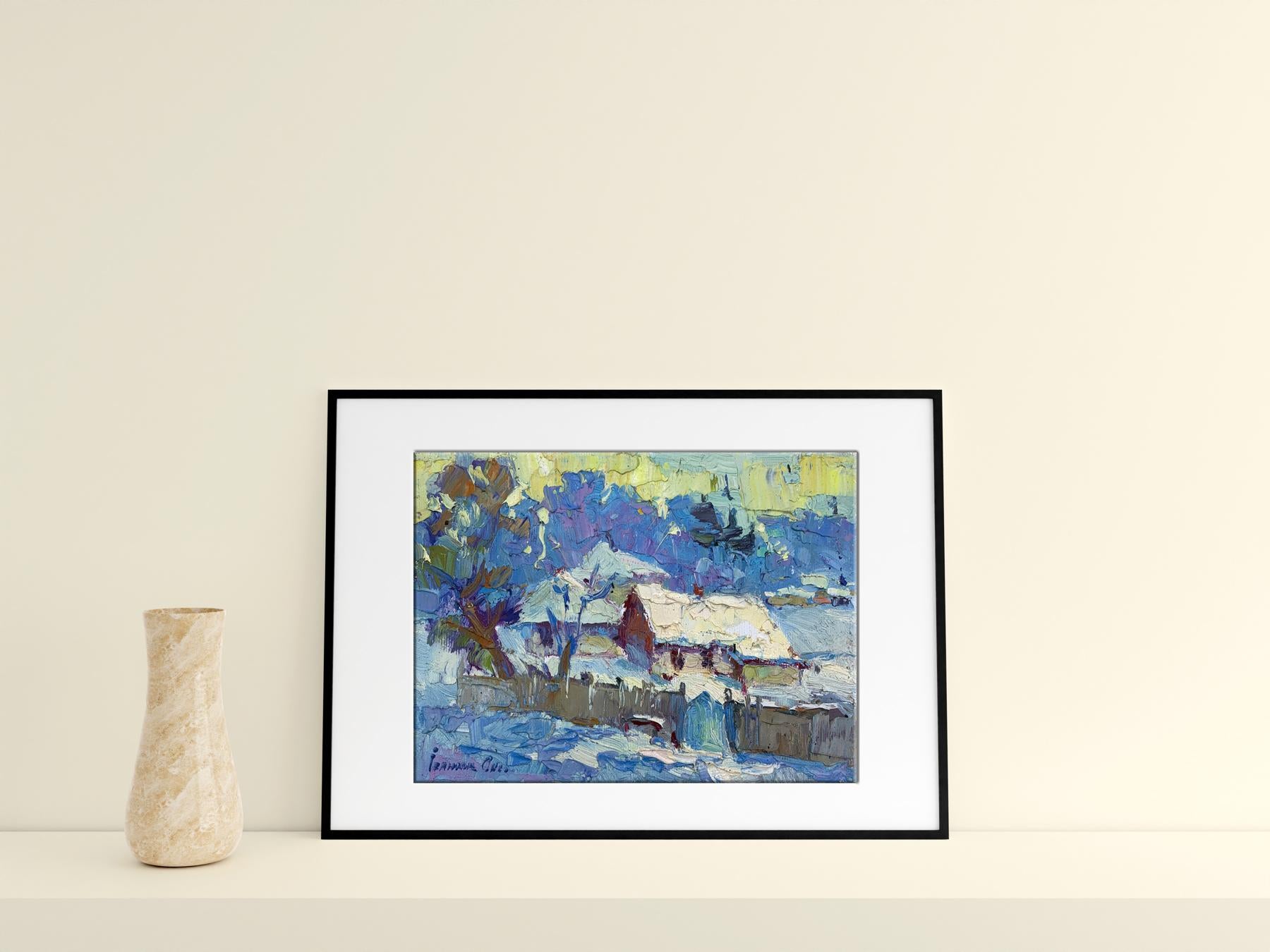 Oil painting Winter