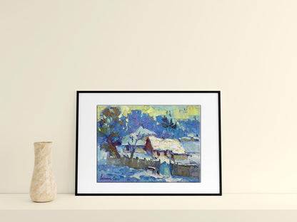 Oil painting Winter