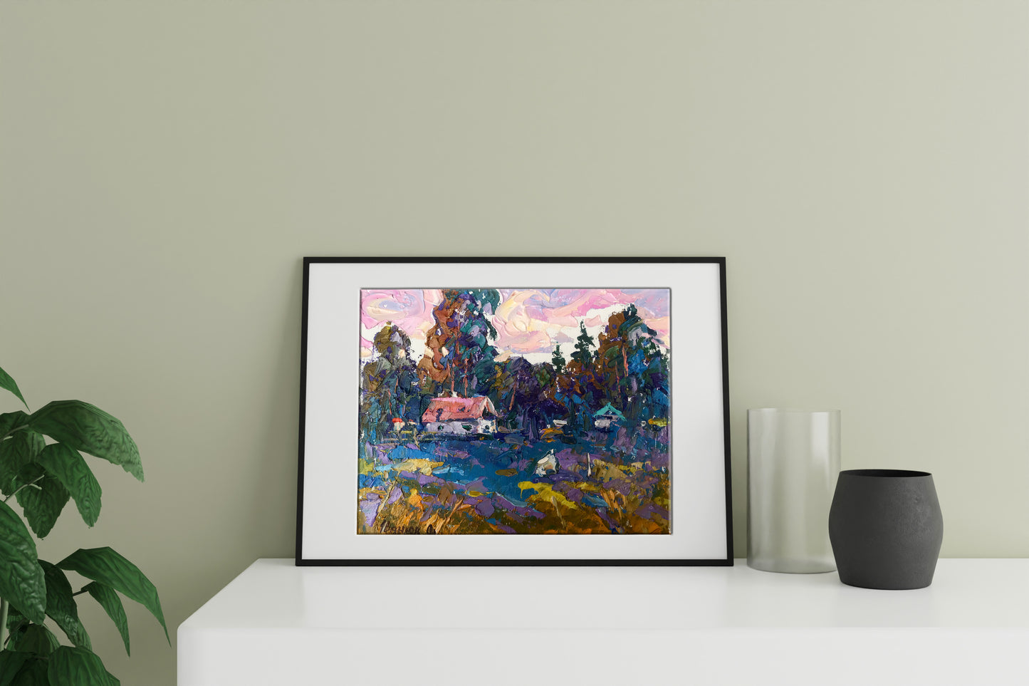 Oil painting house