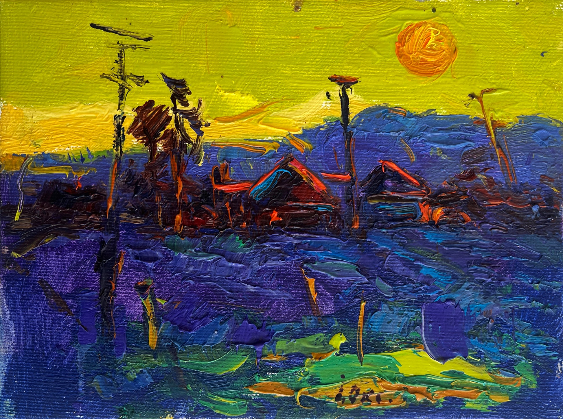 Vibrant Oleksiy & Oksana Ivaniuk impressionist landscape painting