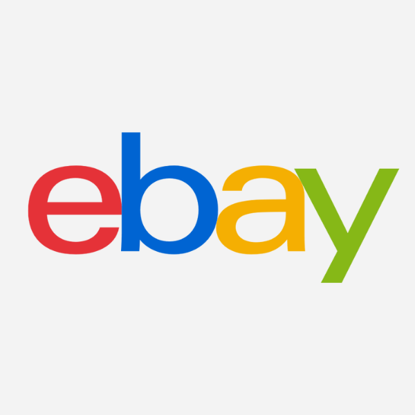 The colorful ebay logo, featuring the letters ’e’, ’b’, ’a’, and ’y’ in red, blue, yellow, and green respectively.