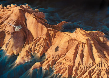 Acrylic painting Coast Guard in the Mountains Johannes Wessmark