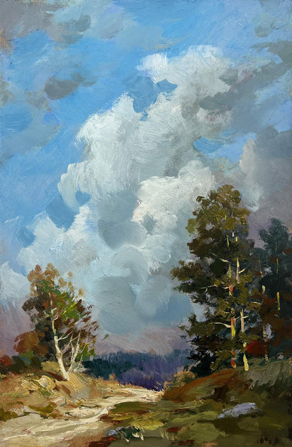 Oil painting Into the Depths of the Forest by Yuriy Suprunchuk