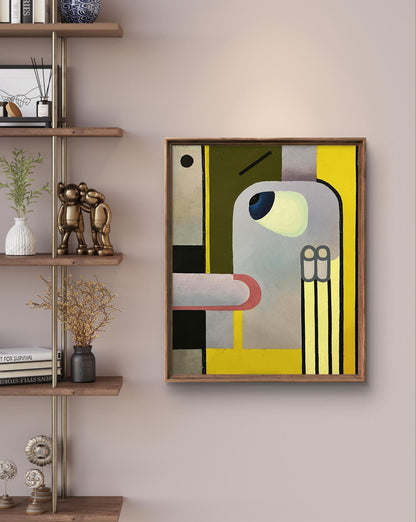Oil painting Thoughts on the important Ihor Safonov framed abstract face