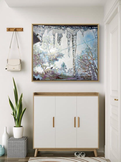 Oil painting Thawed Spring Anatoly Varvarov