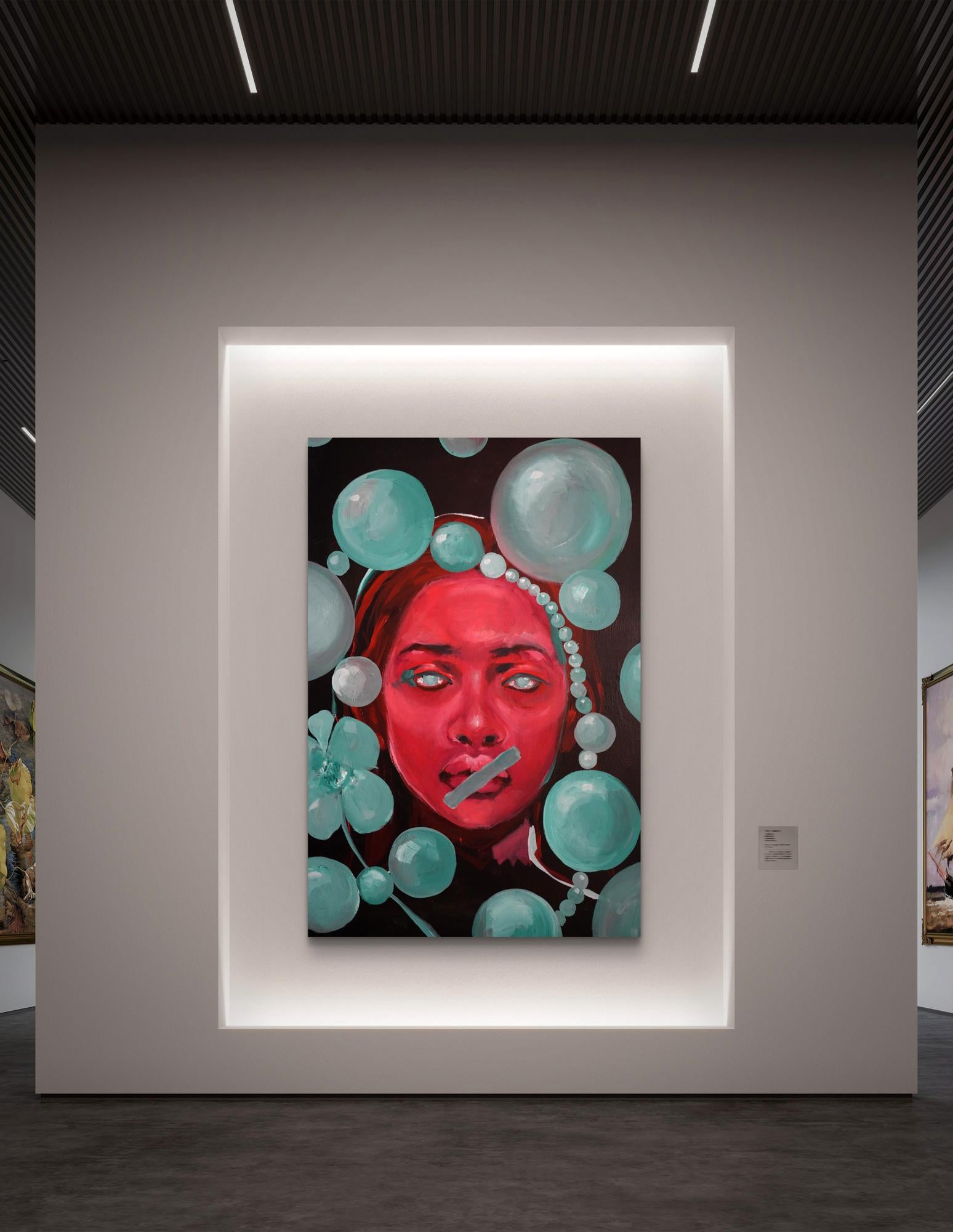 Oil painting Enforced Silence by Victoria Kagalovska in gallery