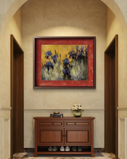 Oil painting Irises Flowers Bohdan Makarenko