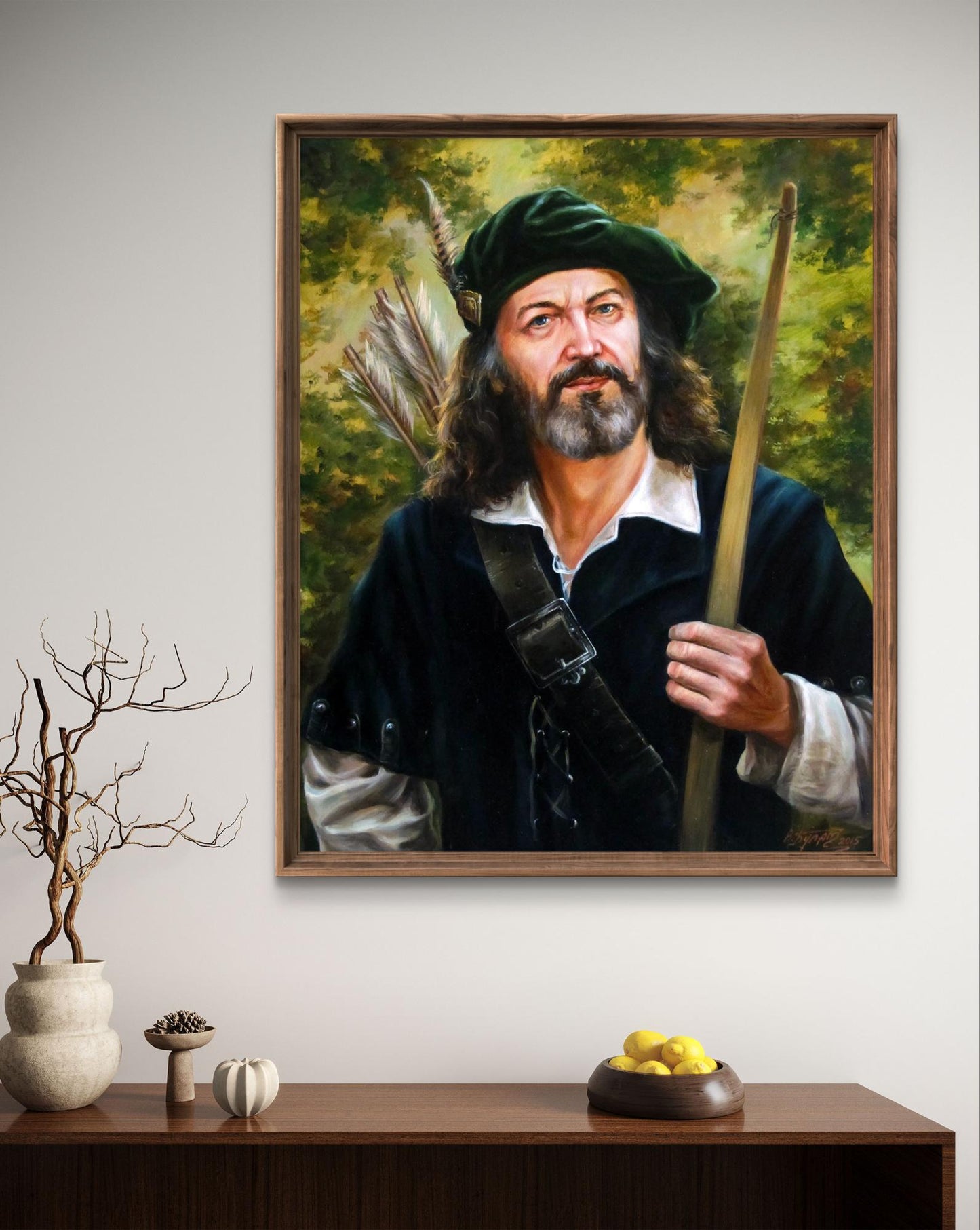 Oil painting Without Fear and Reproach by Valeriy Bulat of bearded man