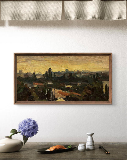 Oil painting Evening Etude by Kravets Oleg in wooden frame