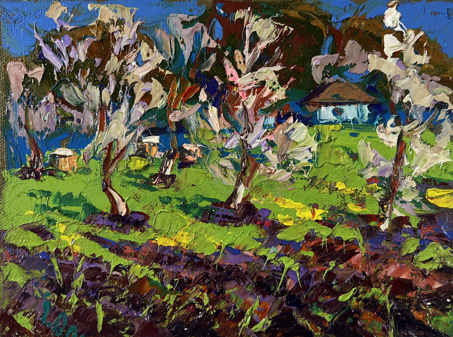 Vibrant impressionist oil painting Spring awakens in light by Oleksiy Ivanyuk