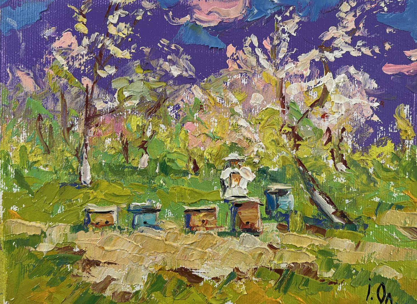 Vibrant impressionist oil painting Breath of Spring by Oleksiy Ivanyuk