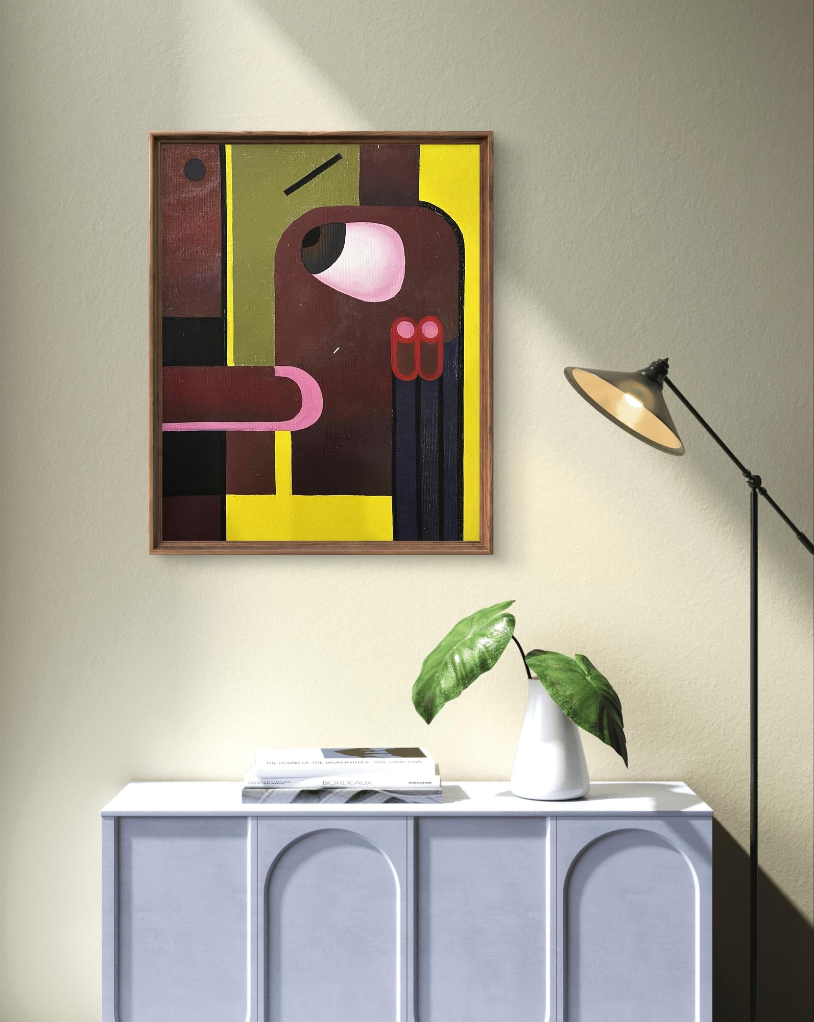Oil painting Thoughts of Tenderness by Ihor Safonov, abstract geometric art