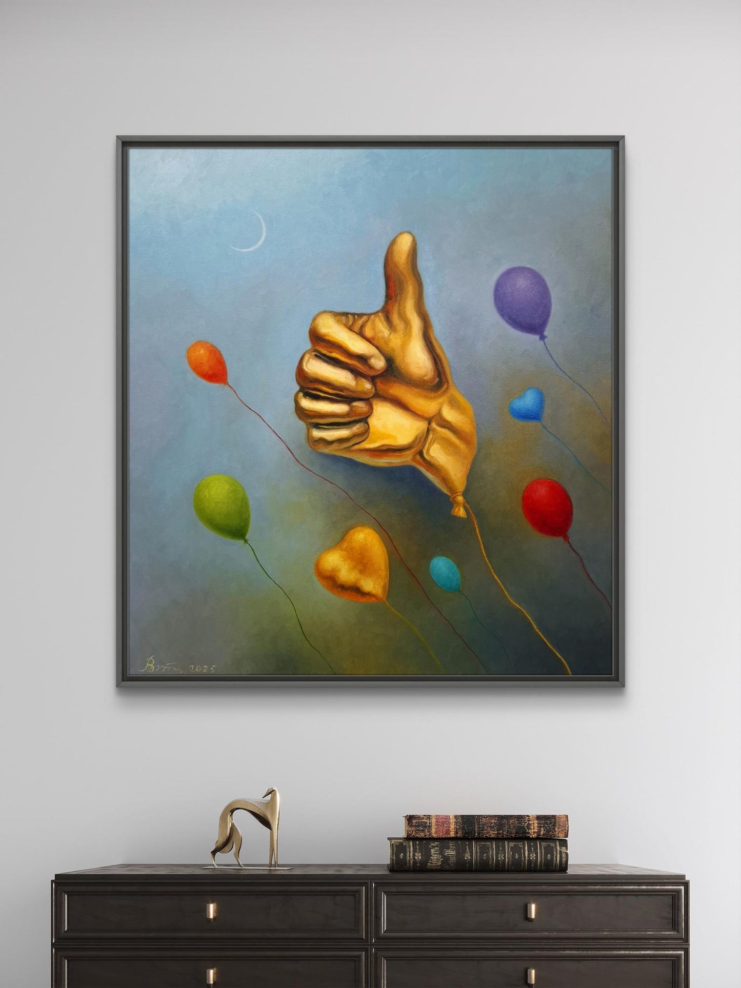 Oil painting Golden Like Sergey Voichenko