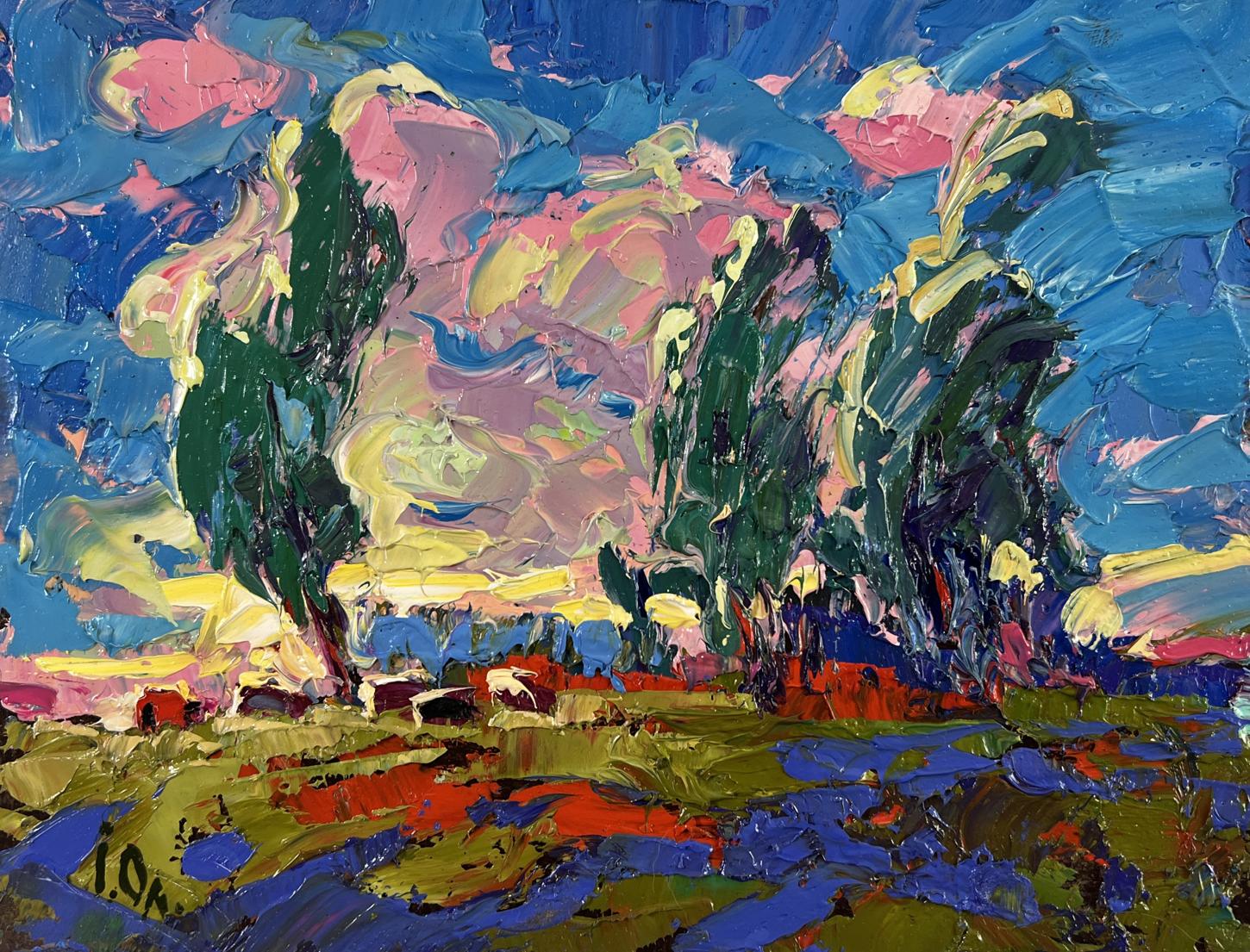 Vibrant impressionist oil painting The Whisper of the Breeze in the Fields by Oleksiy Ivanyuk