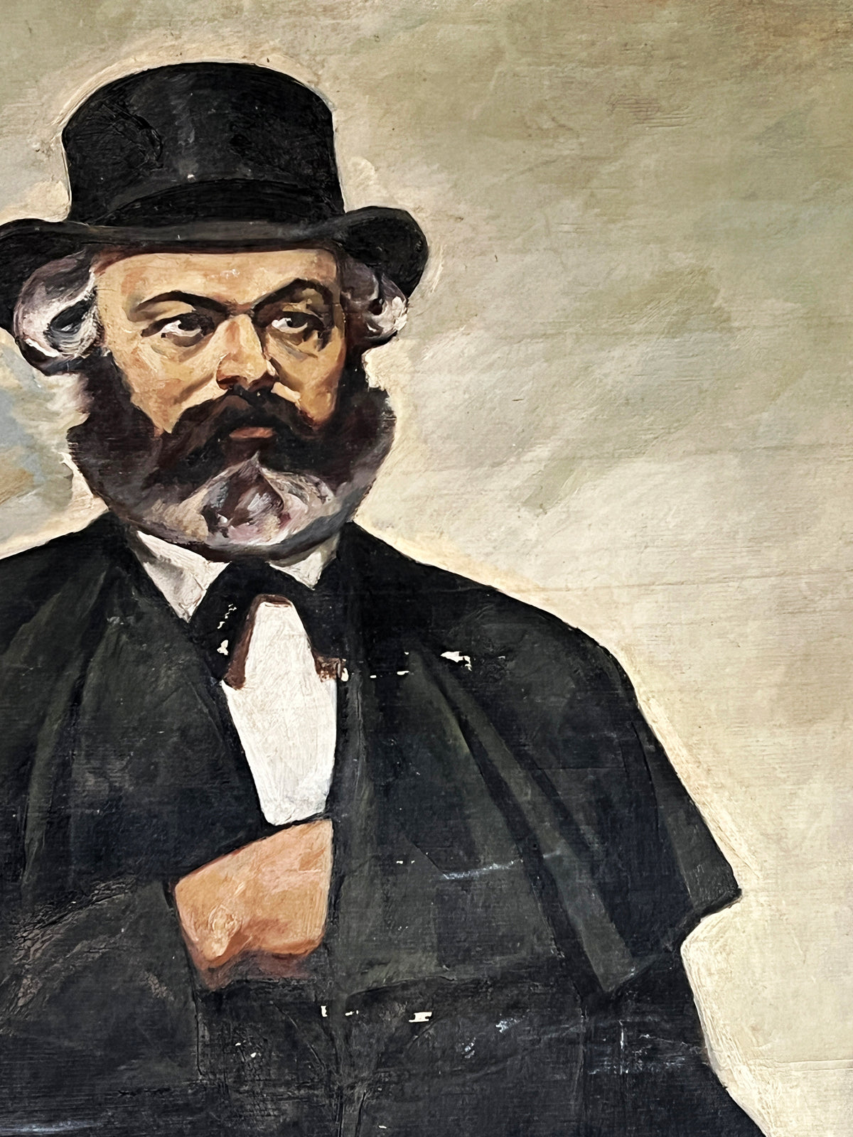 Oil painting Karl Marx Konstantin Filatov