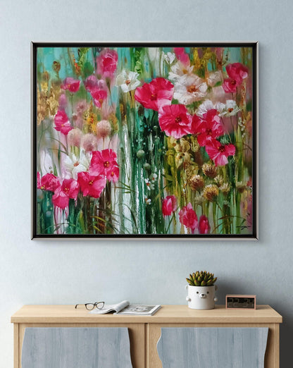 Abstract oil painting Spring flowers Anatoly Tarabanov