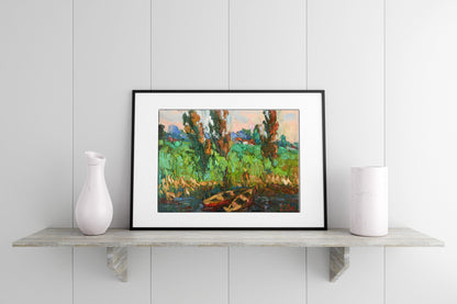"Backwater Scene" by Oksana Ivanyuk in oil