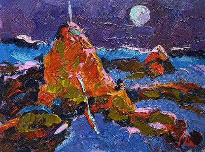 Moonlit Night in the Field oil painting by Oleksiy Ivanyuk