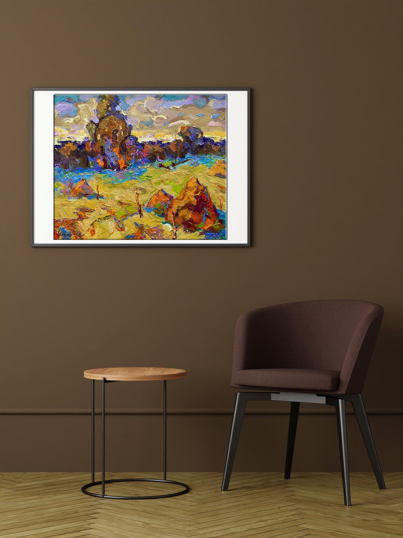 Oil painting Autumn Nature Landscape Alex Kalenyuk Artwork for Sale    