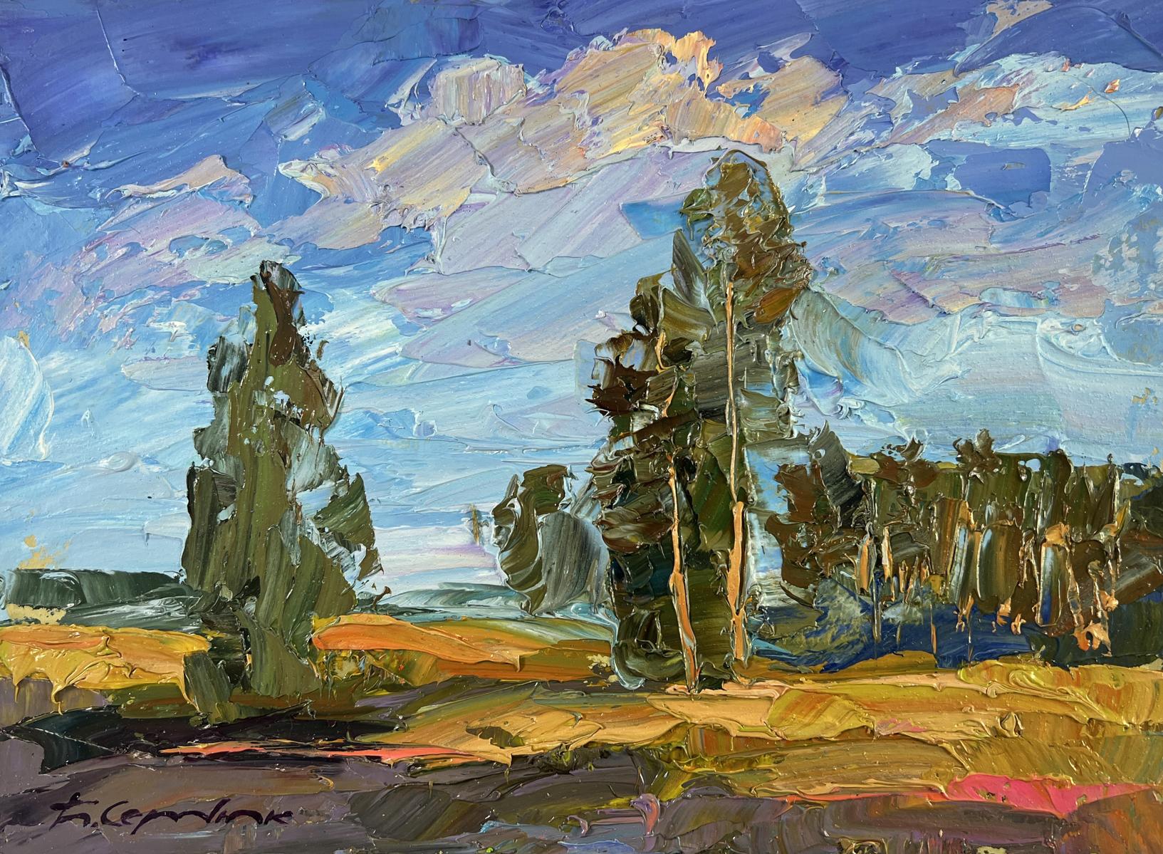 Vibrant impressionistic oil painting A day filled with sunshine by Boris Serdyuk
