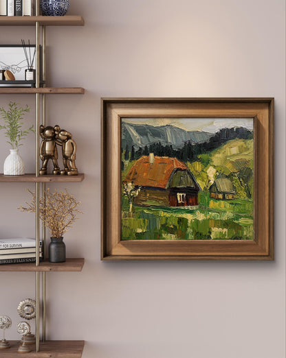 Oil painting Spring Village Landscape Anatoly Tertychny