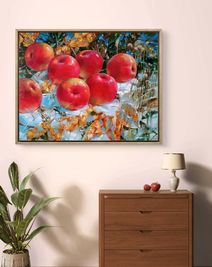 Abstract oil painting Apples On The Snow Anatoly Tarabanov