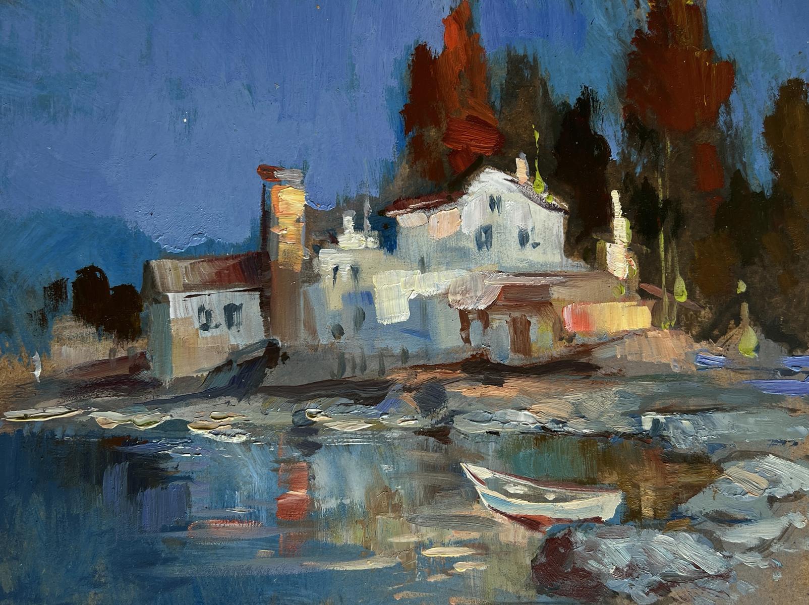 Serene impressionistic oil painting Coastal peace by Yuriy Suprunchuk