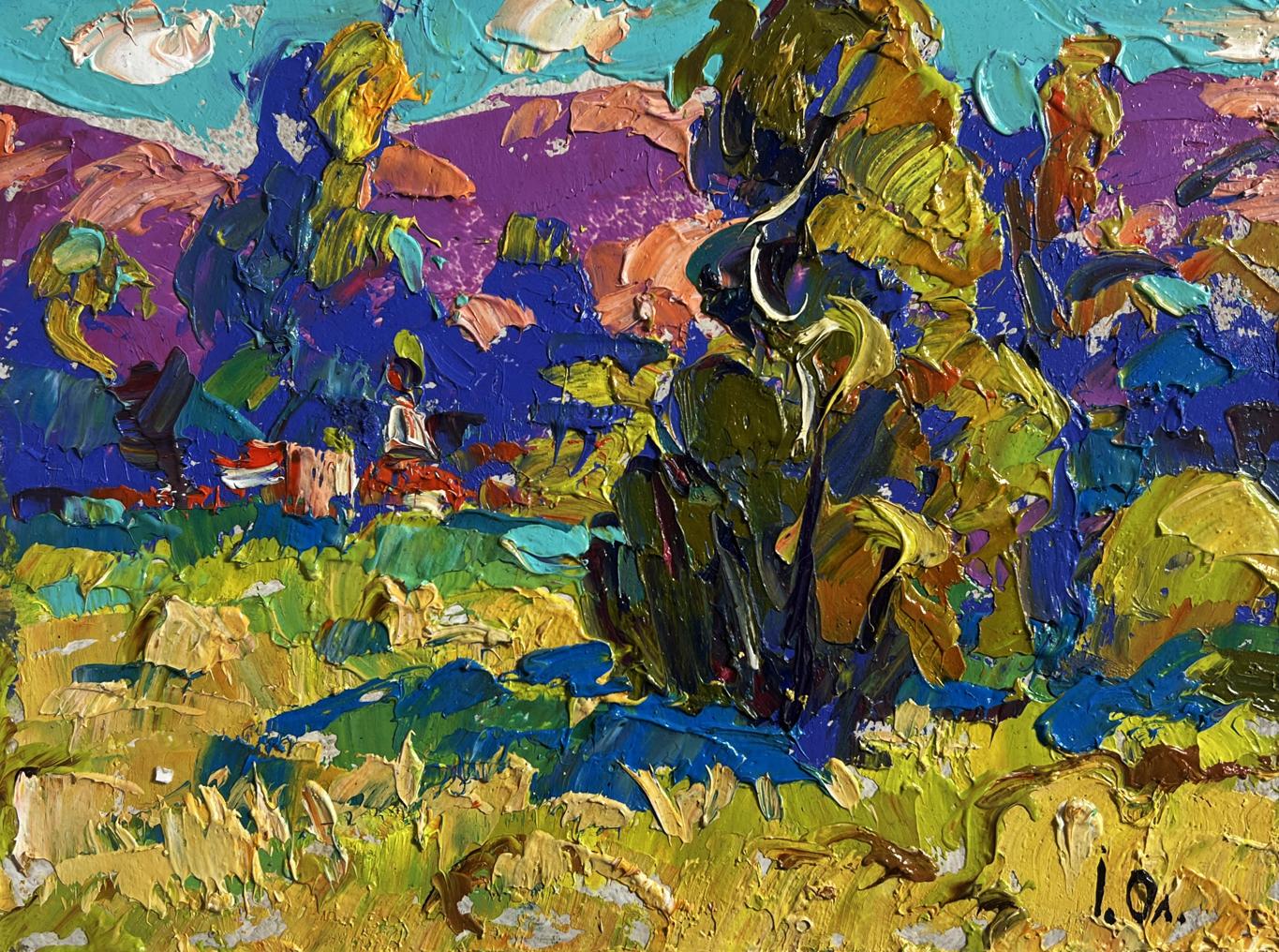 Vibrant impressionist oil painting Fresh summer morning by Oleksiy Ivanyuk