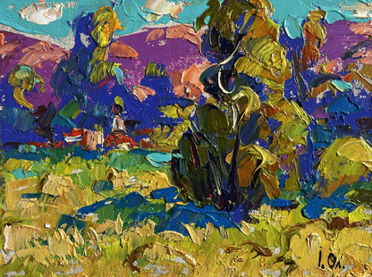 Vibrant impressionist oil painting Fresh summer morning by Oleksiy Ivanyuk