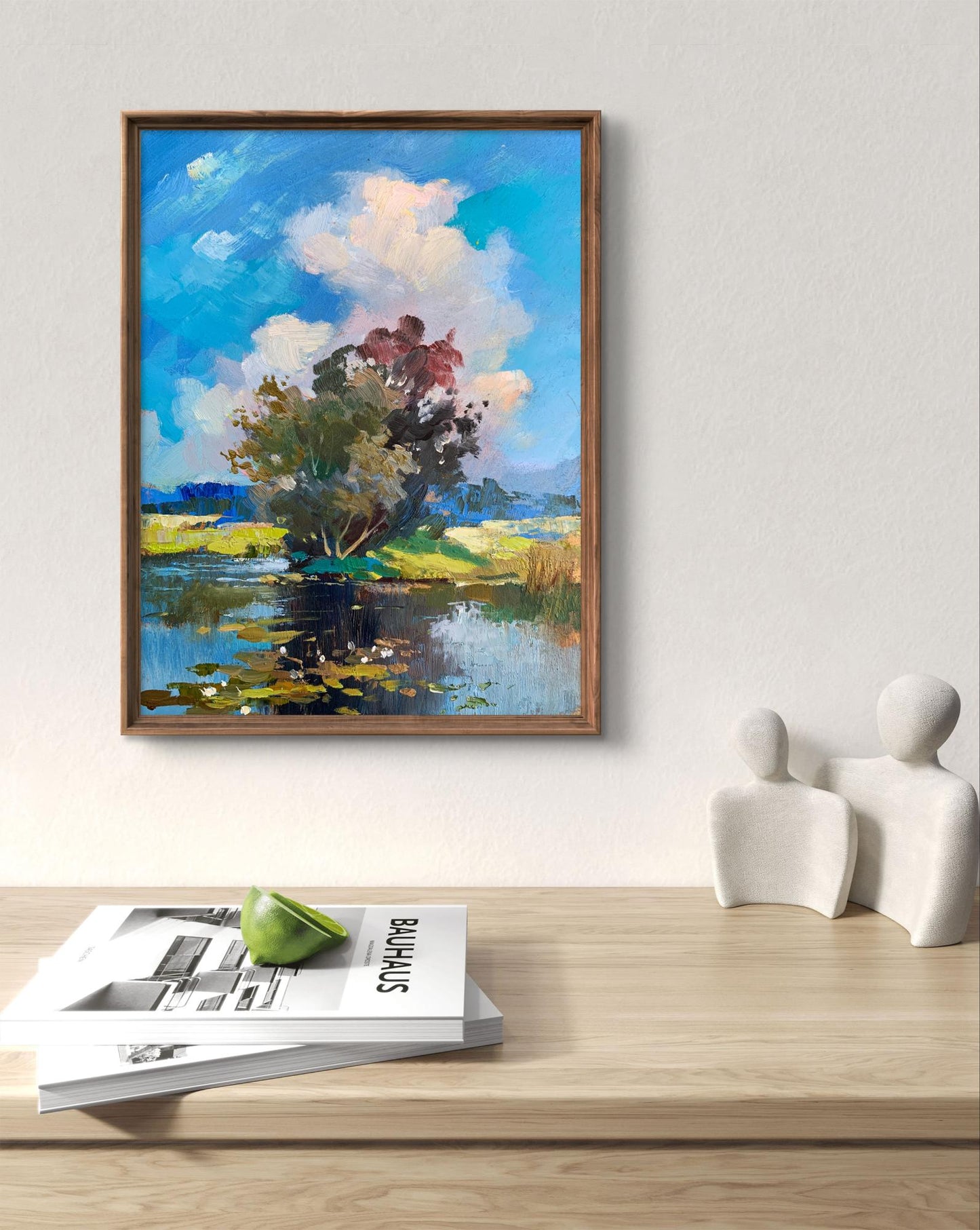 Framed oil painting Memory of a place in nature by Yuriy Suprunchuk