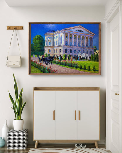 Framed oil painting Estate outside the city by Boris Serdyuk