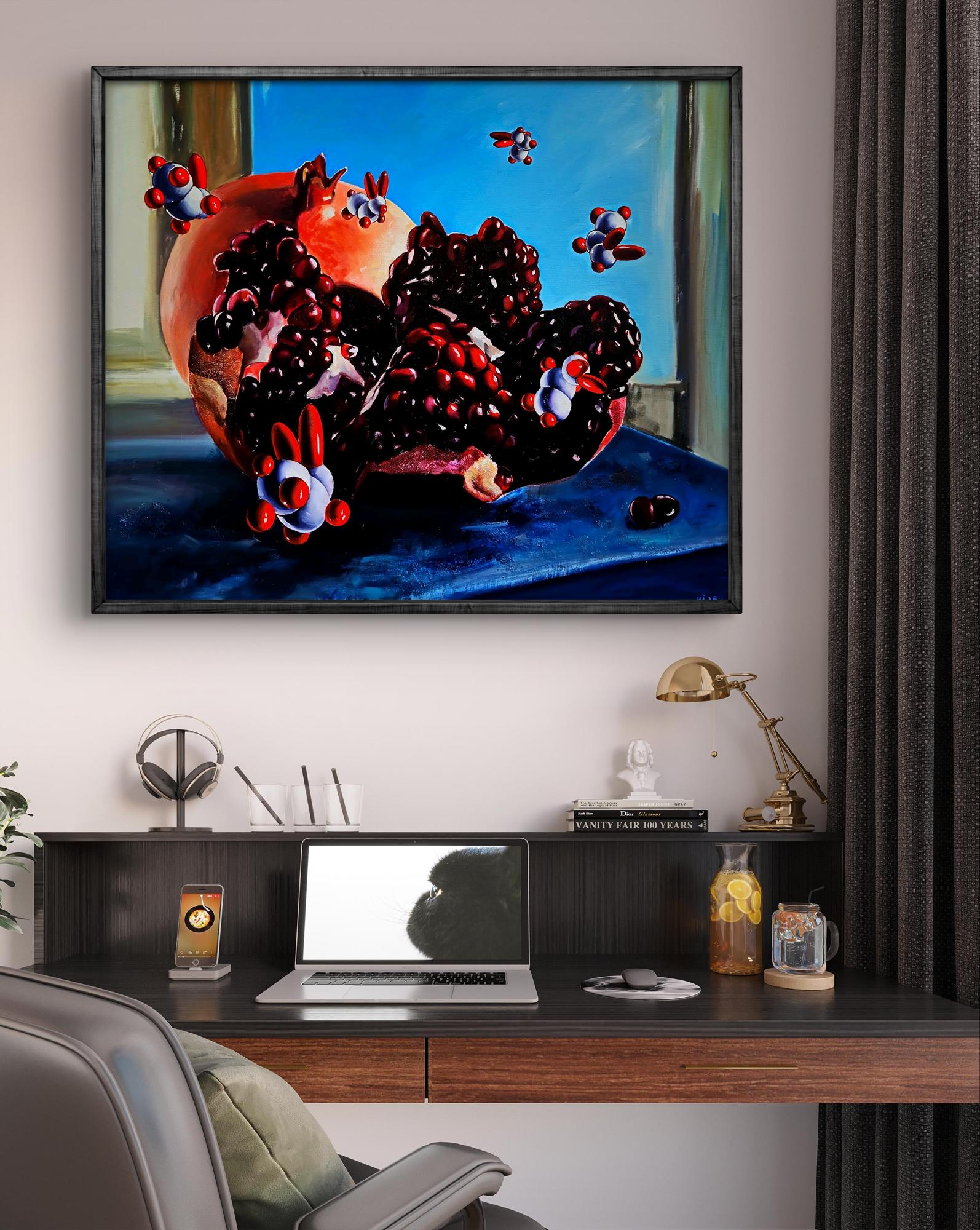 Oil painting Enjoying the Pomegranate Fruit by Igor Konovalov