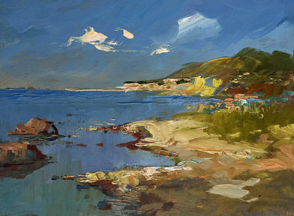 Vibrant oil painting The quiet breath of the sea by Yuriy Suprunchuk