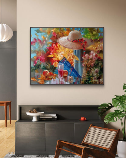 Abstract oil painting Autumn still life Anatoly Tarabanov
