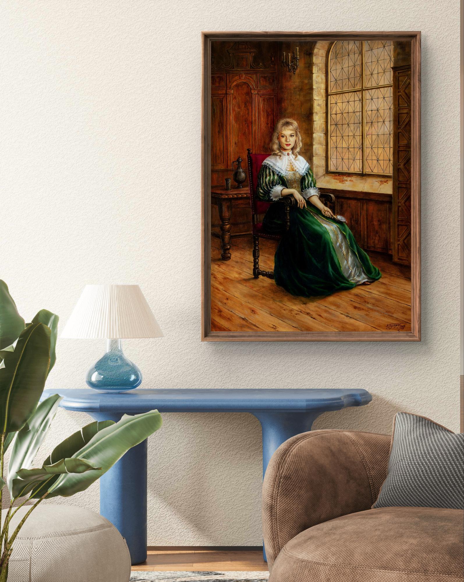 Oil painting My strength is in my weakness by Valeriy Bulat portrait
