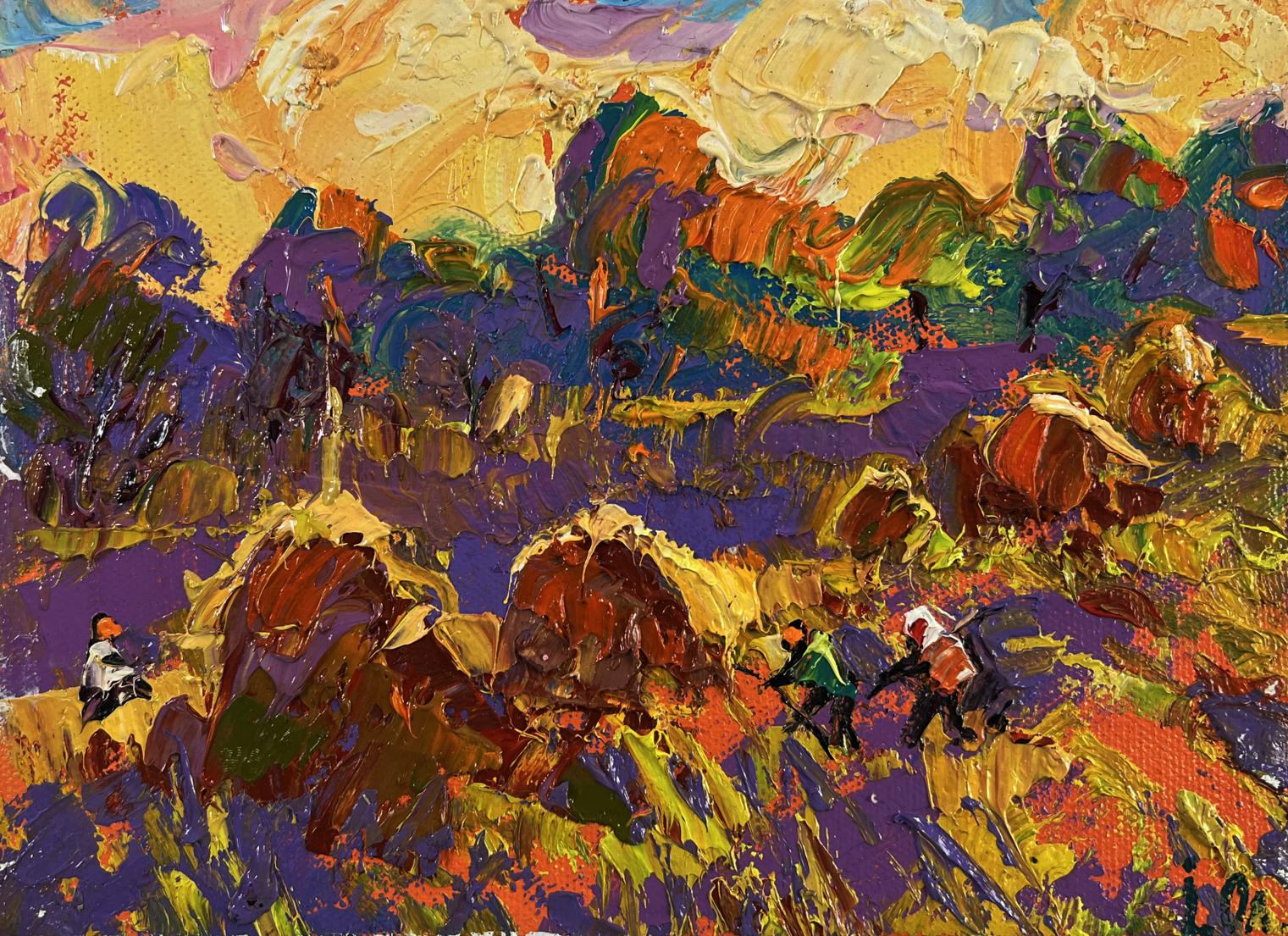 Vibrant impressionist oil painting Light fades in the embrace of silence by Oleksiy Ivanyuk