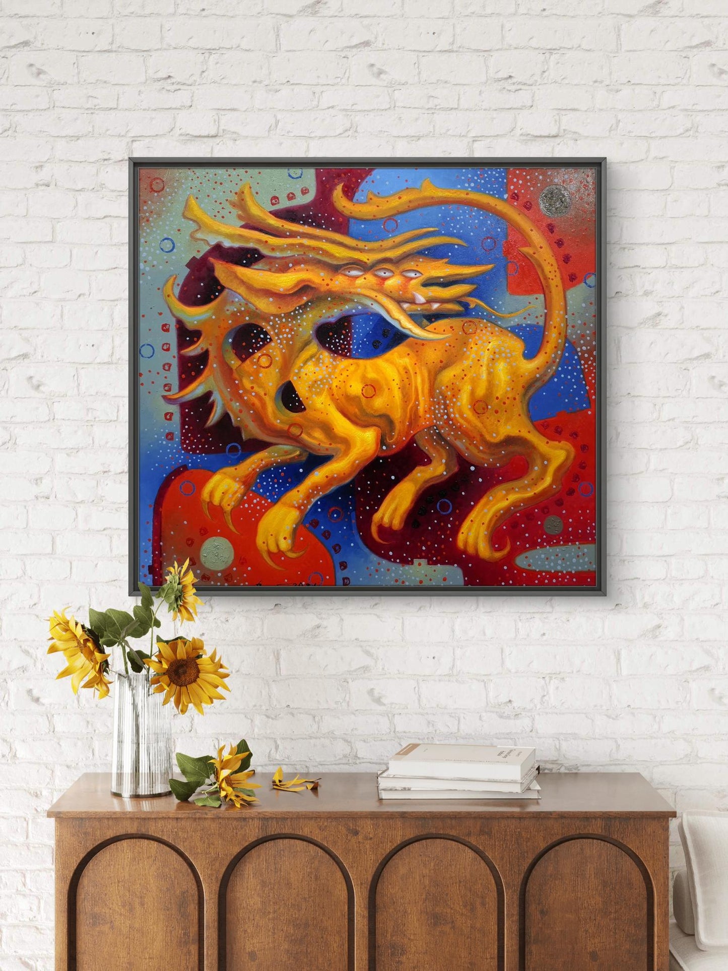 Oil painting Golden Chimera Sergey Voichenko