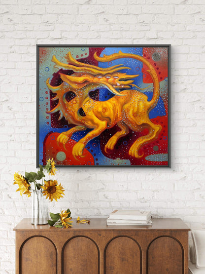 Oil painting Golden Chimera Sergey Voichenko