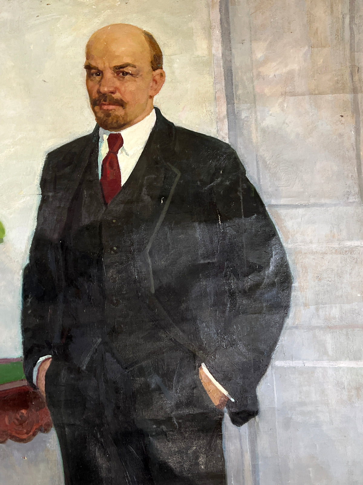 Oil painting Lenin in a Business Suit Petr Bilan
