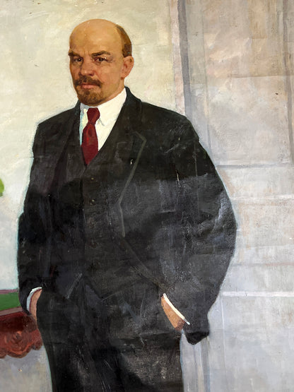 Oil painting Lenin in a Business Suit Petr Bilan